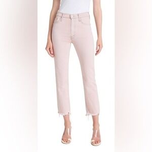 MOTHER The Tomcat Ankle Jeans Dunked In Trouble Pink Blue Size 25 NEW